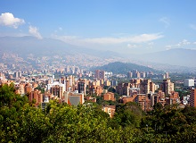 Panorama di Medellin dall'alto