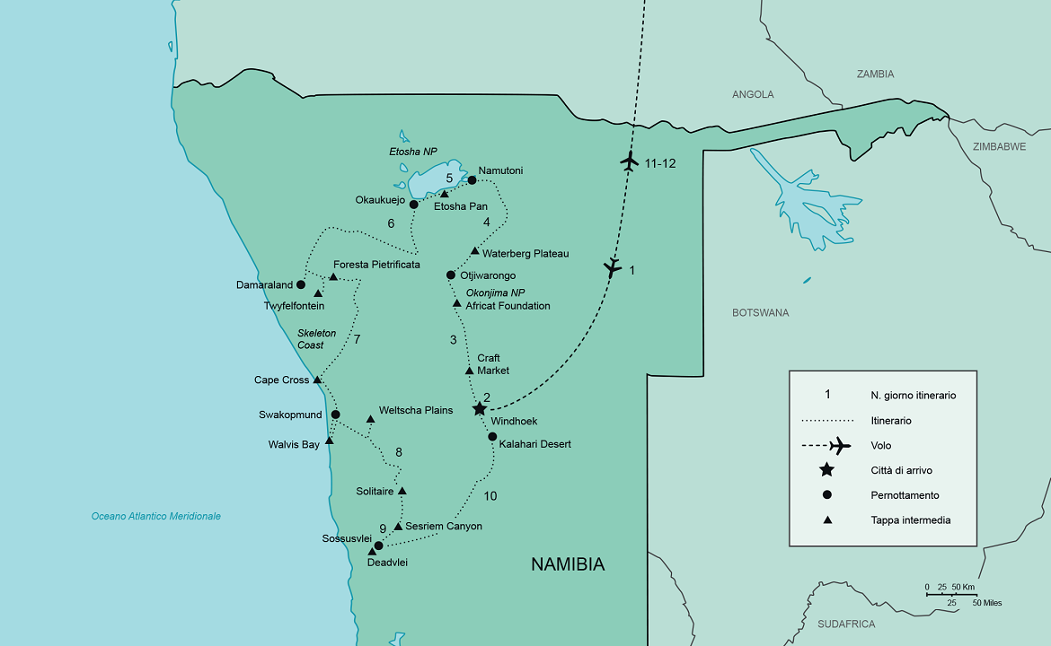Itinerario Namibia Breve | #Namibia #viaggigiovani