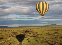 Safari in mongolfiera nel Serengeti