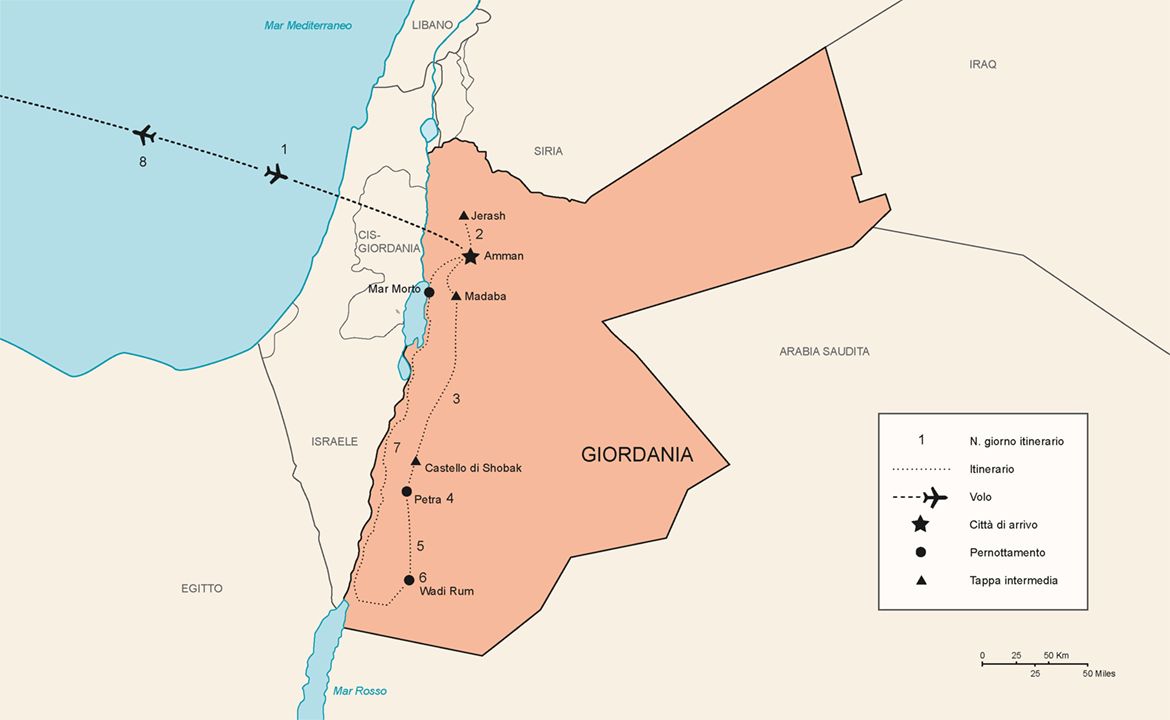 Itinerario Tour Giordania Desert | #Giordania #viaggigiovani