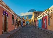 Stradina nel centro di Antigua Guatemala