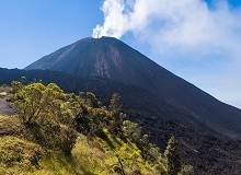 La vetta del Vulcano Pacaya