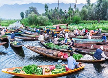 Srinagar, Mercato Galleggiante