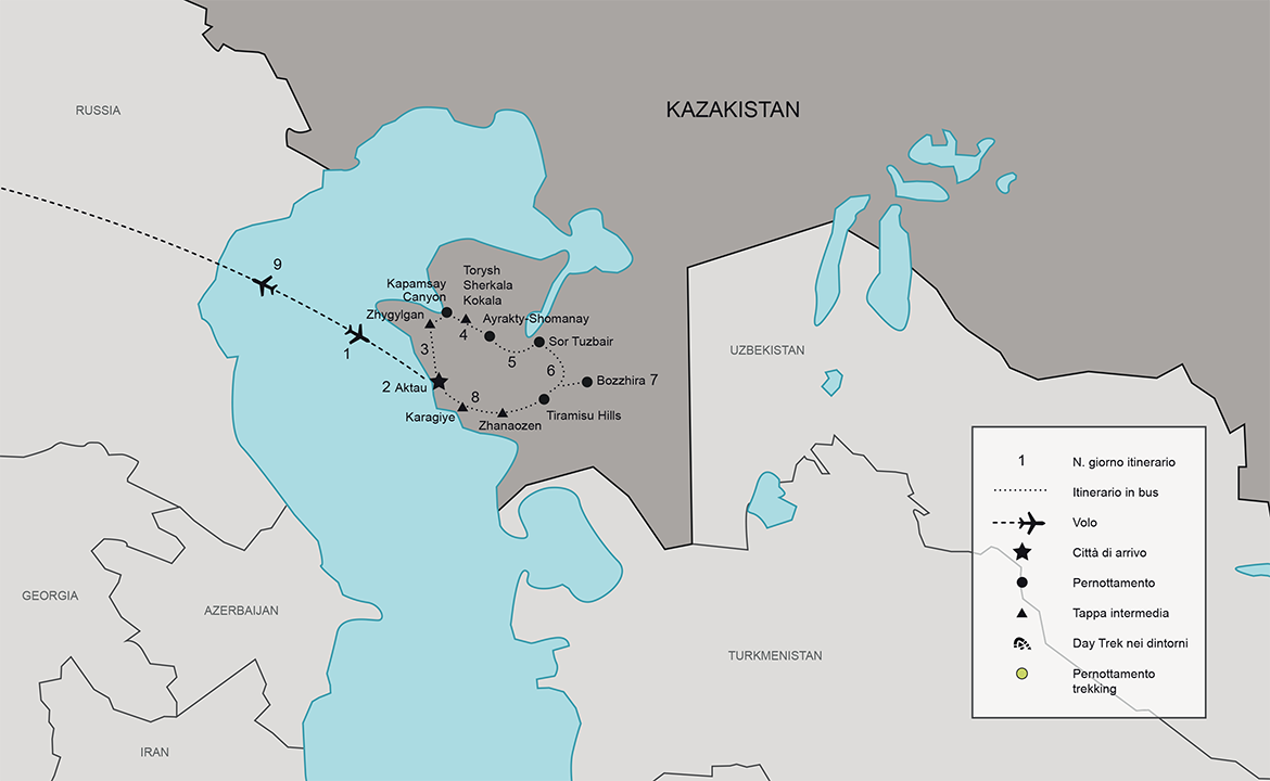 Itinerario Kazakistan Mangystau | #Kazakistan #viaggigiovani