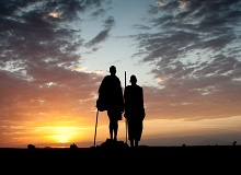 Maasai al tramonto