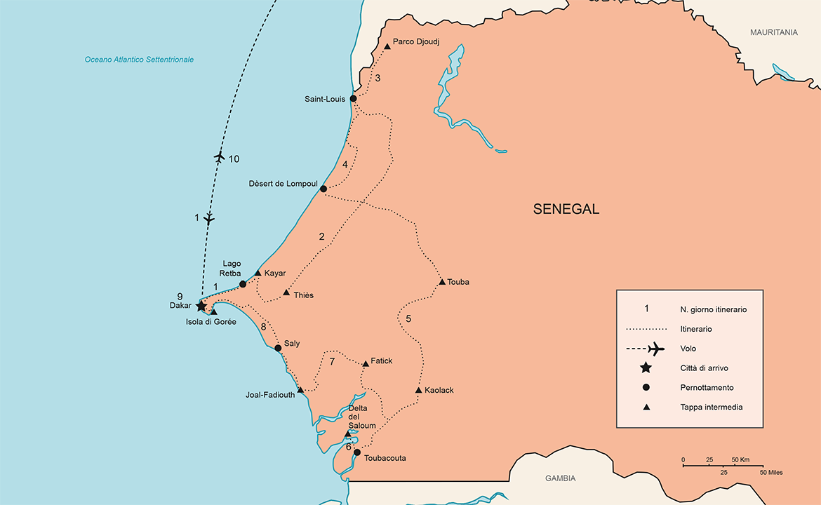 Itinerario Tour Senegal Original | #Senegal #viaggigiovani