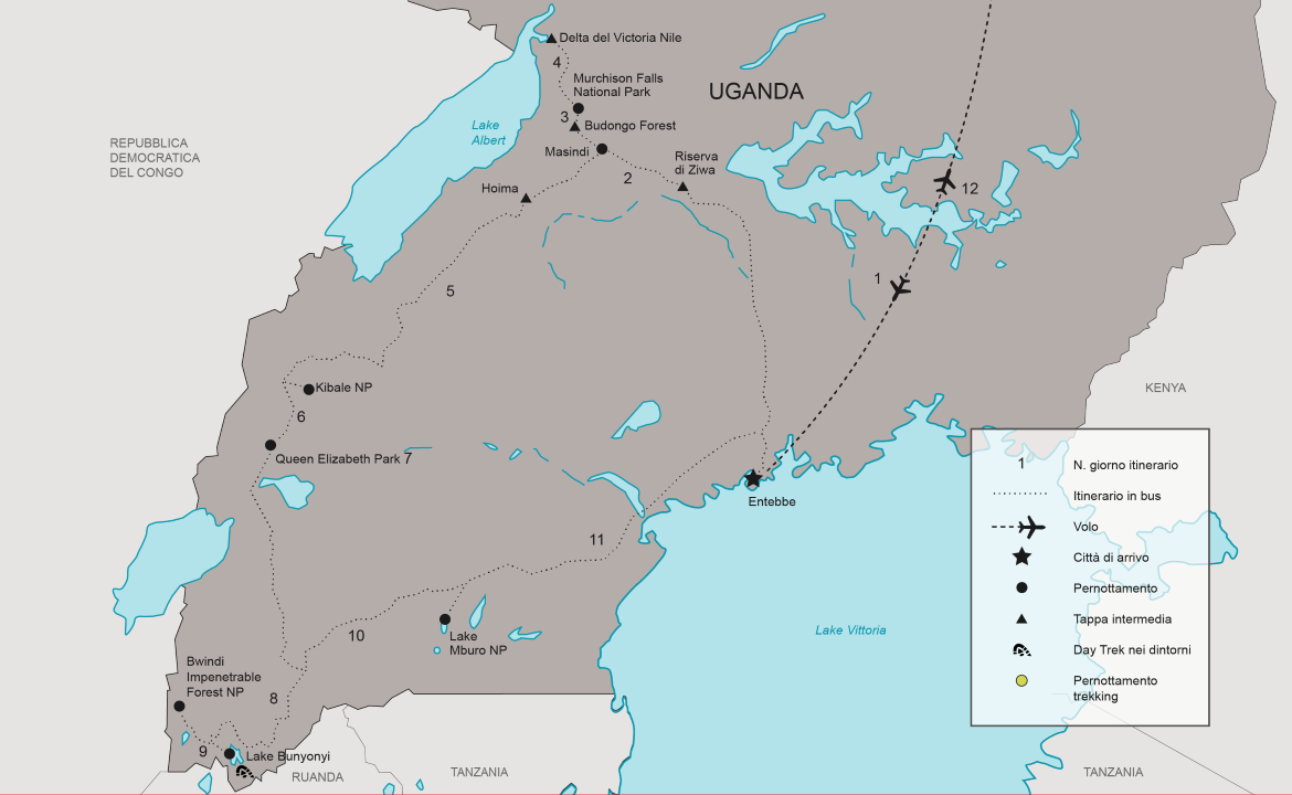 Itinerario Tour Uganda, alla ricerca dei gorilla | #Uganda #viaggigiovani