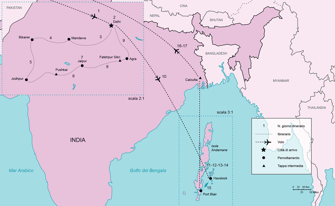 Itinerario India Rajasthan e Isole Andamane | #India #viaggigiovani