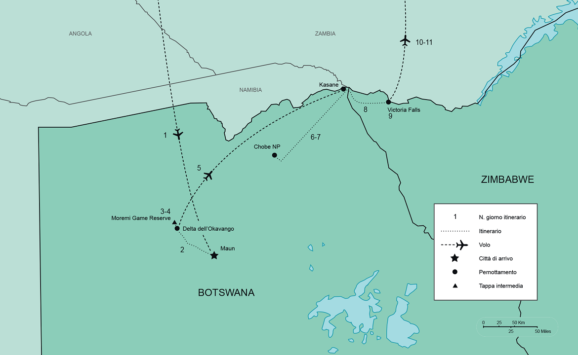 Itinerario Botswana e Vic Falls | #Botswana #viaggigiovani