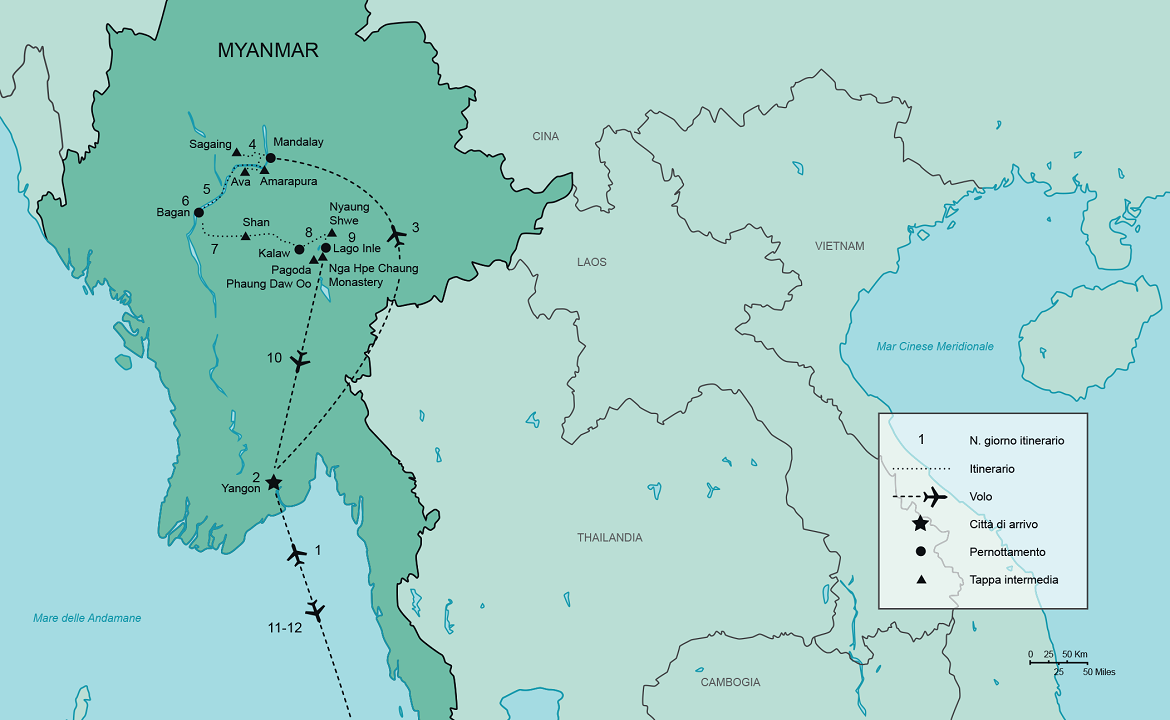 Itinerario Myanmar Classico | #Myanmar #viaggigiovani