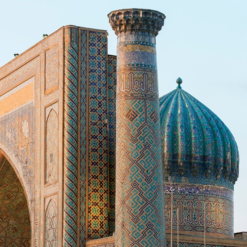 I dettagli di Piazza Registan, Samarcanda | Viaggiare in Uzbekistan