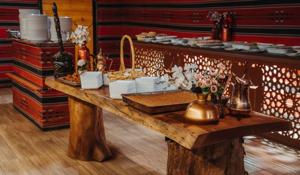 Buffet dell'Aladdin Camp | Tour Giordania
