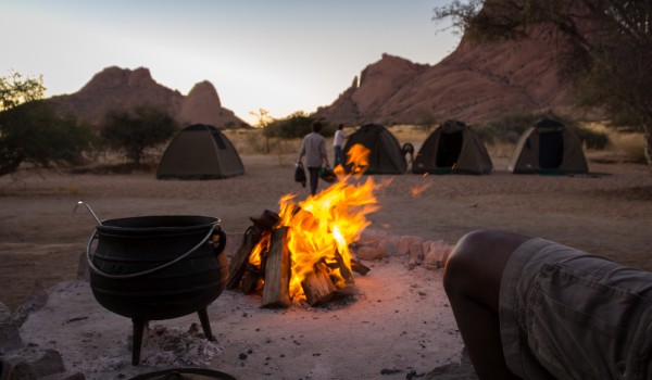 Falò camping libero Botswana | Safari in Botswana