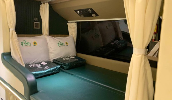 Bus notturno Cambogia cuccetta doppia | Tour in Cambogia