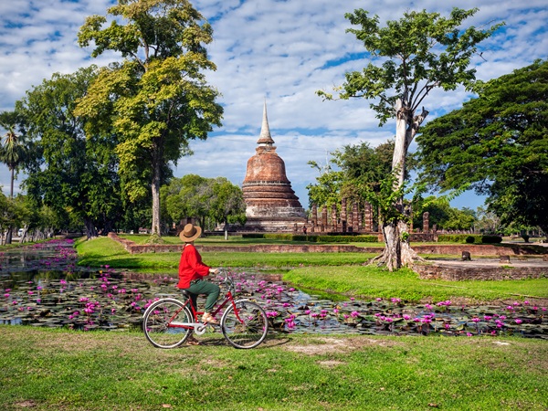 Scoprire Sukhothai in sella a una bicicletta