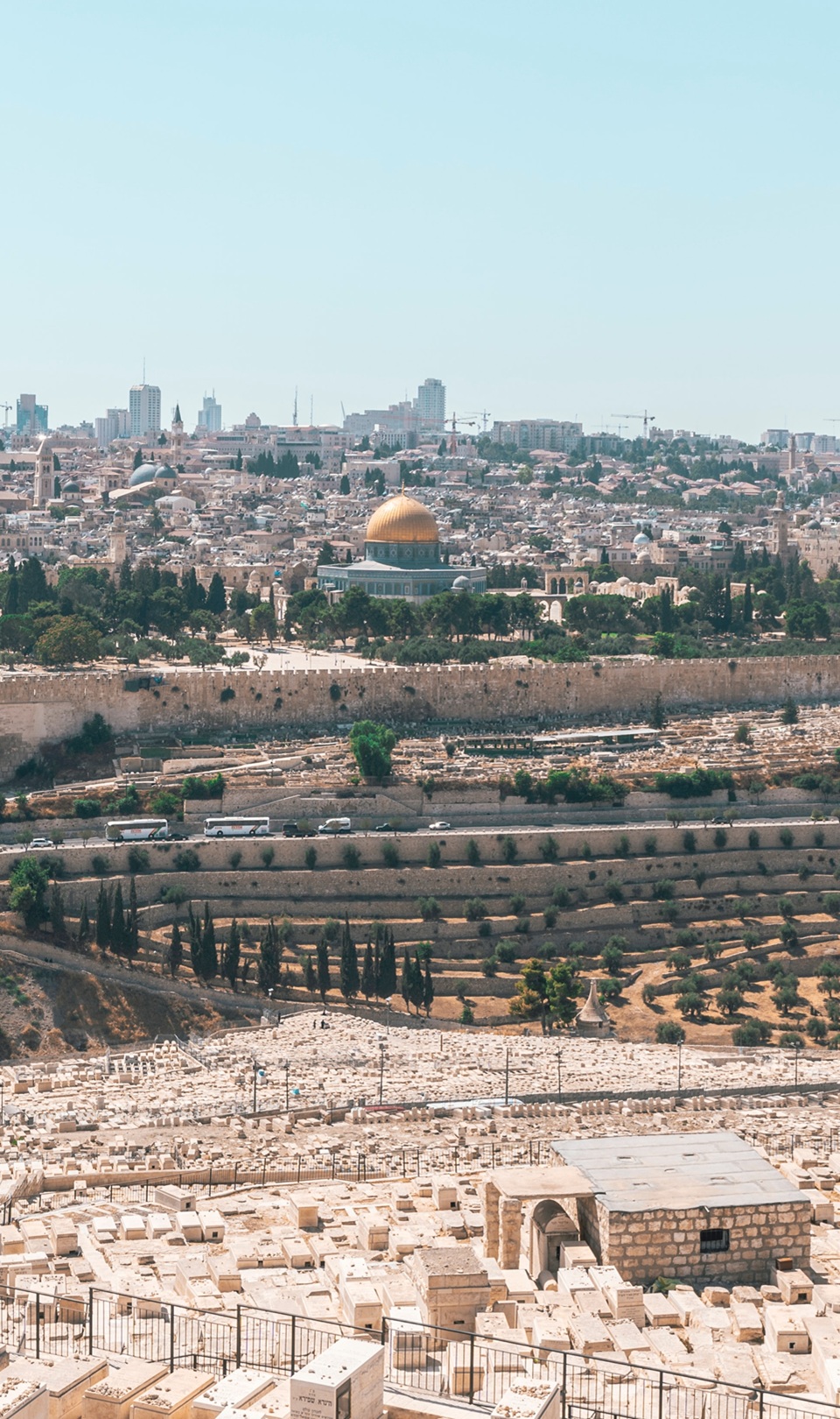 Veduta sulla Spianata delle Moschee dal Monte degli Ulivi, Gerusalemme