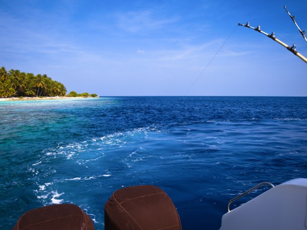 Pescare al bolentino abbracciati dai colori del tramonto