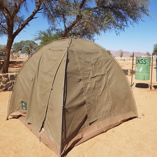 Namibia, pernottare in tenda mobile nei camping