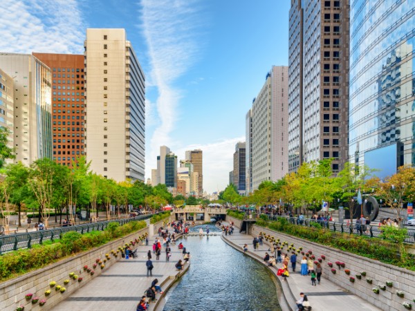 Il fiume Cheonggyecheon | Corea del Sud Viaggio