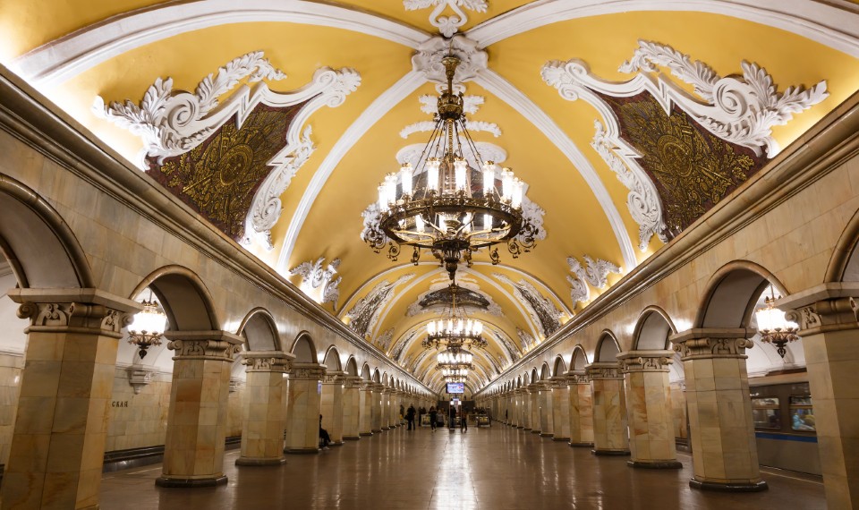 La stazione di Komsomolskaya | Metropolitana Mosca