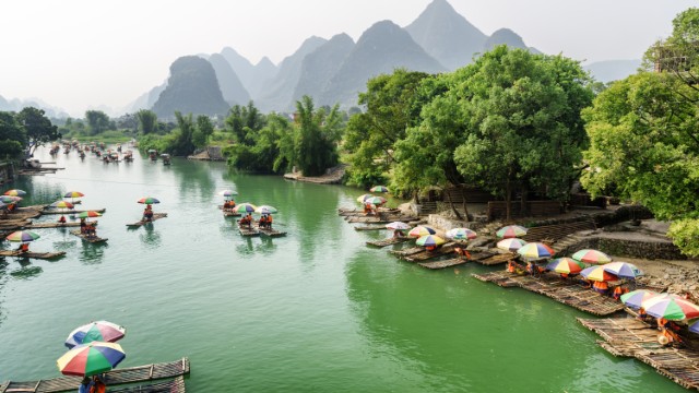 Yangdi, gita in zattera sul Fiume Li | Tour della Cina Centrale