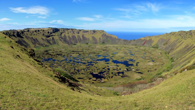 Cratere di Ranu Kao sull'Isola di Pasqua | Viaggio Isola di Pasqua