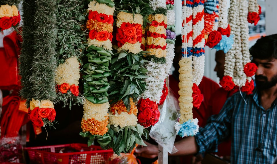 Ghirlande ai lati di Little India | Singapore, cosa vedere in un giorno