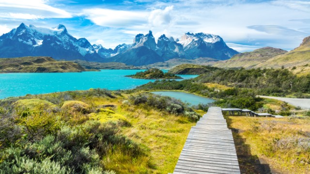 Lago Pehoé nel Parco Nazionale Torres del Paine | Viaggio Isola di Pasqua